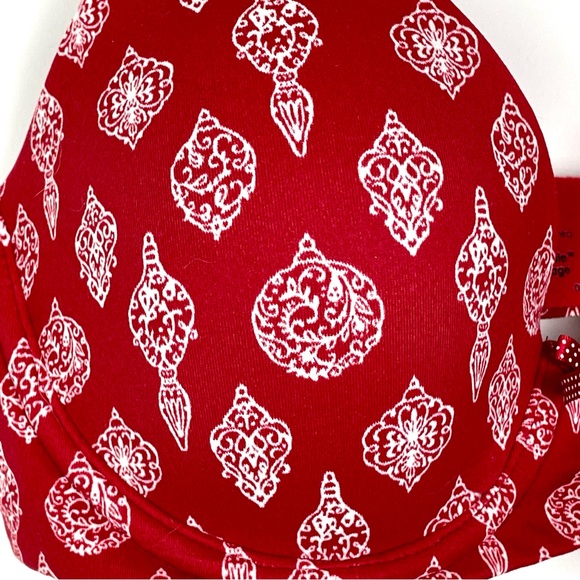 NWT Soma Size 34C Embraceable Full Coverage Underwire Merry & Bright Ruby Bra - Picture 5 of 11